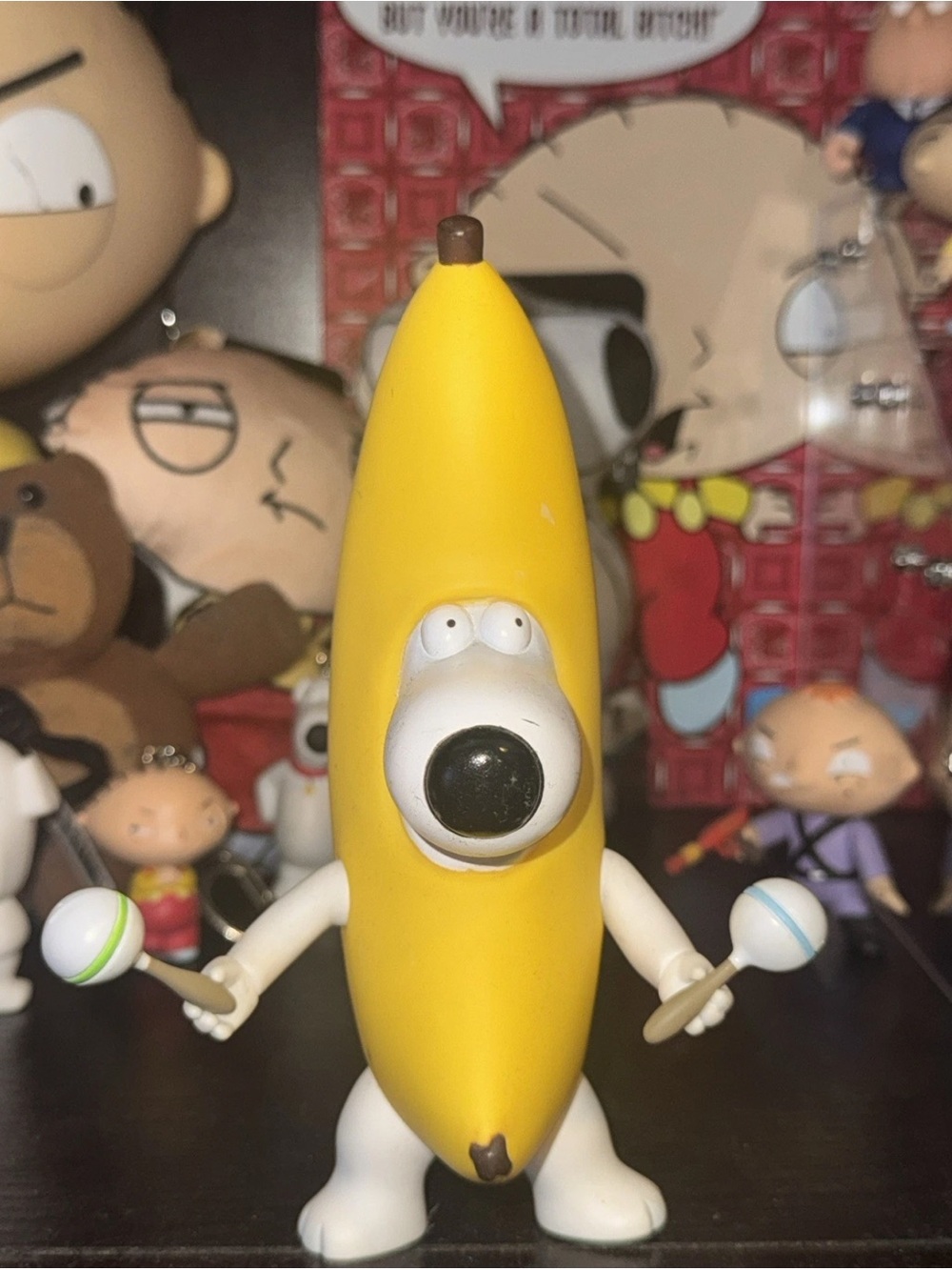 Family Guy Mezco Banana Brian Griffin peanut butter jelly time